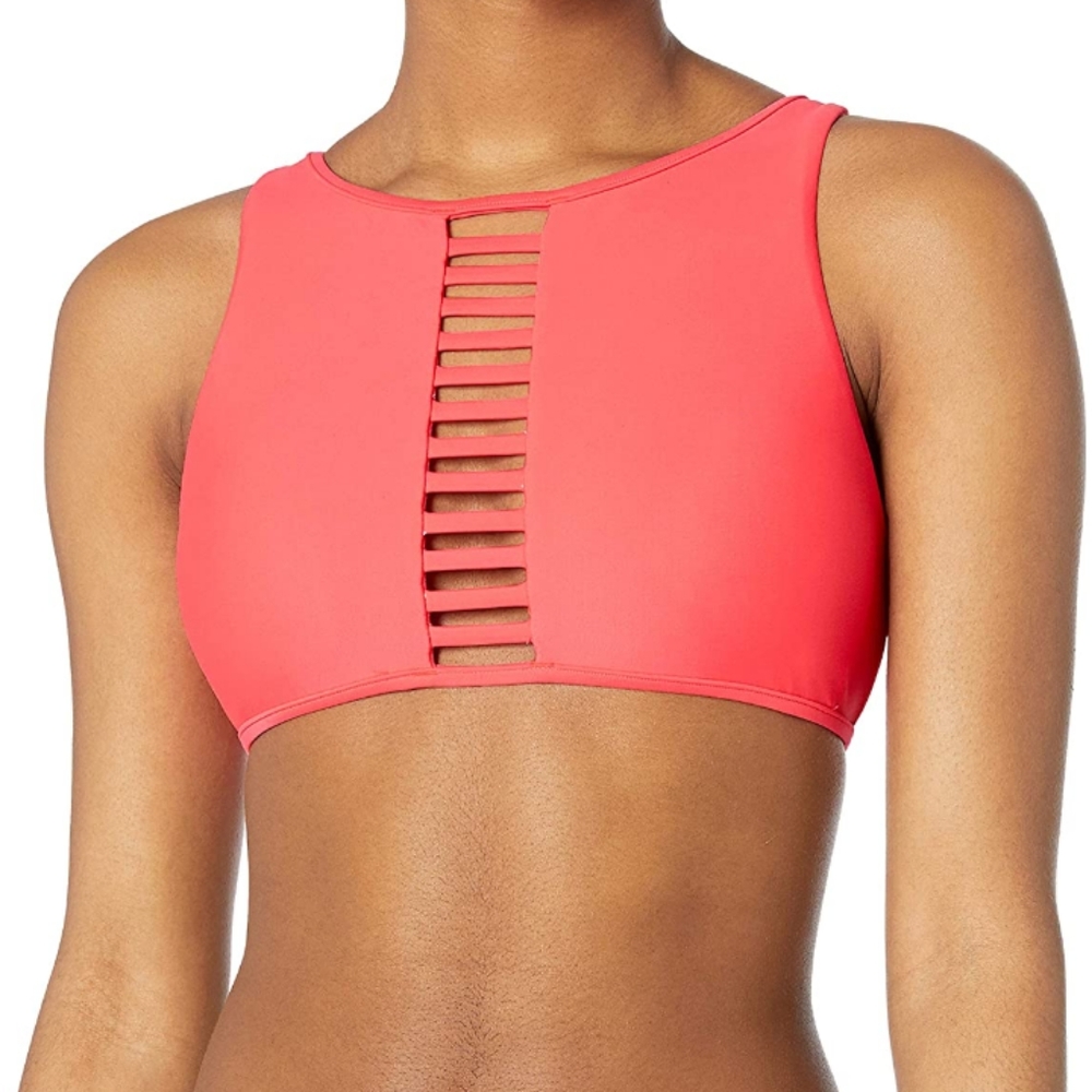 Body Glove Sporty Crop Top Swim Wear Bikini Top Sz M summer pool beach